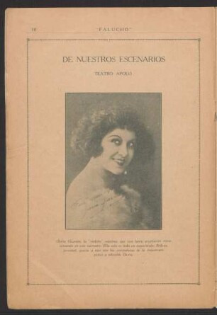 De nuestros escenarios - Teatro Apolo : [Fotografía de] Gloria Guzmán