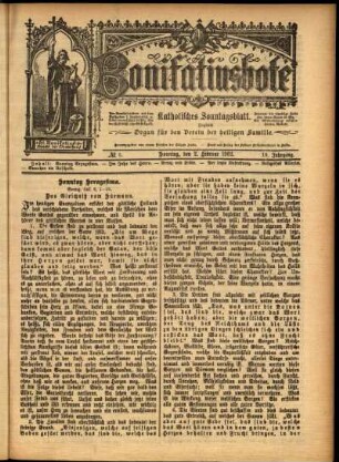 Erste Ausgabe vom Sonntag, den 02. Februar 1902.