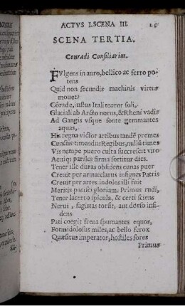 Scena Tertia. Conradi Consiliarius