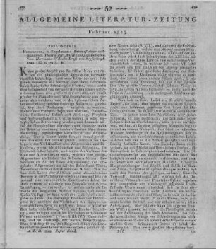 Keyserlingk, H. W. E.: Entwurf einer vollständigen Theorie der Anschauungsphilosophie. Heidelberg: Engelmann 1822