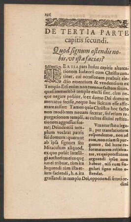 De Tertia Parte capitis secundi.
