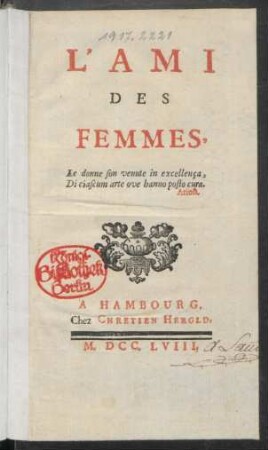 L'Ami Des Femmes