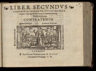 Liber secundus cantionum sacrarum ... quinque et sex vocum. Contratenor