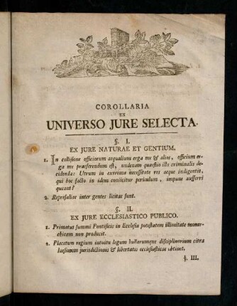 29-32, Corollaria ex universo jure selecta.