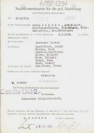 Jahnke, Erika