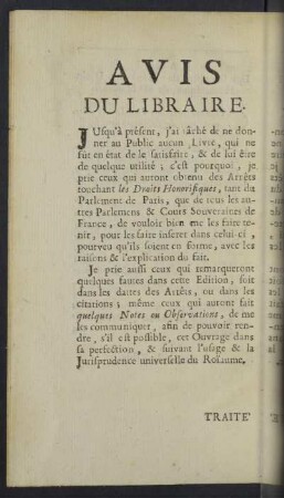 Avis du libraire
