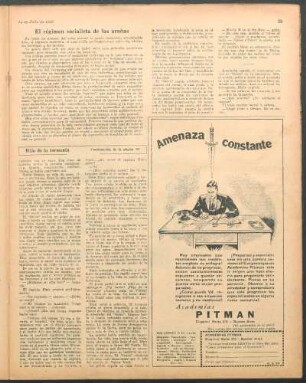El régimen socialista de las arañas