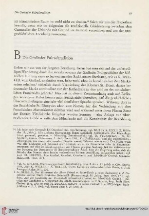 B. Die Gmünder Fulradtradition