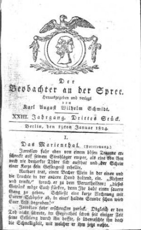 3. Stueck, 19. Januar 1824