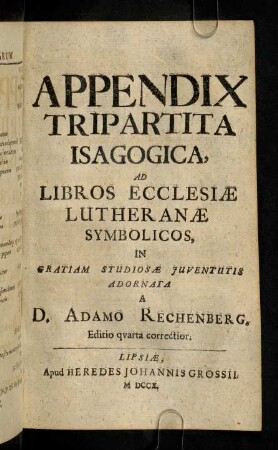 1r-X2v, Appendix Tripartita Isagogica