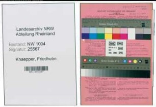 Entnazifizierung Friedhelm Knaepper , geb. 24.07.1922 (Techn.Angestellter)