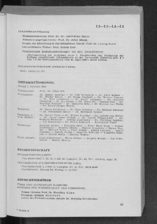 I.3 Universitätskonzil