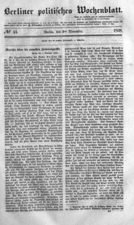 No 44, 3. November 1838
