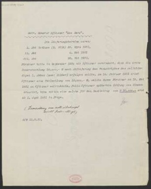 Betr. Honorar Pfitzner "Das Herz"