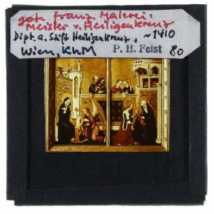 Meister von Heiligenkreuz, Verkündigung,Meister von Heiligenkreuz, Tod der hl. Klara