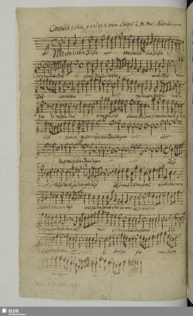 118 Sacred songs - Mus.1-E-750 : V (X), Coro, orch, bc