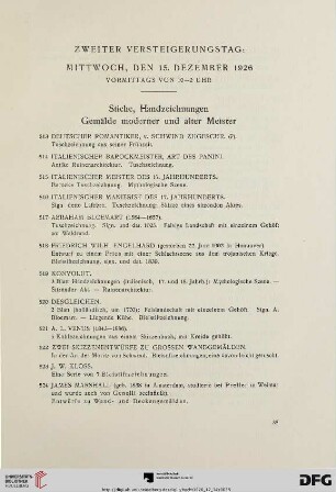 Zweiter Versteigerungstag (Nr. 513-751)