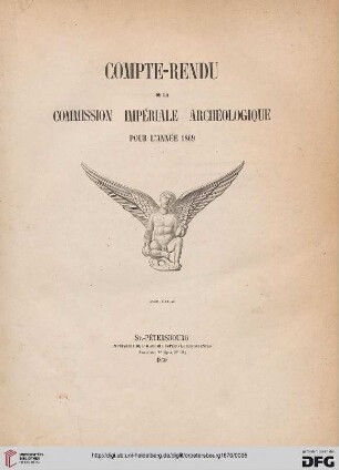 Compte rendu de la Commission Impériale Archéologique: pour l'année ..: Pour l'année 1869
