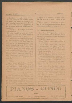 La rebelión dolorosa.