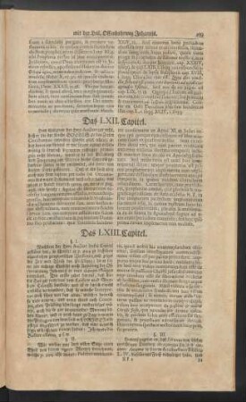 Das LXIII. Capitel