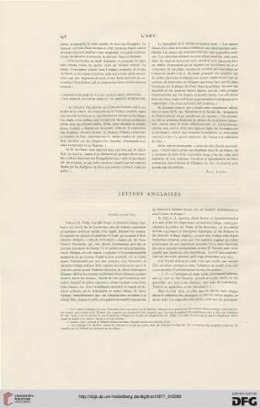 Lettres anglaises