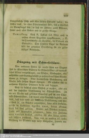 Düngung mit Schwefelsäure