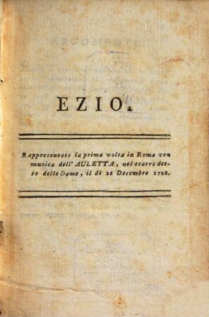 Opere, [3,1]. Opere ; 4. Ezio