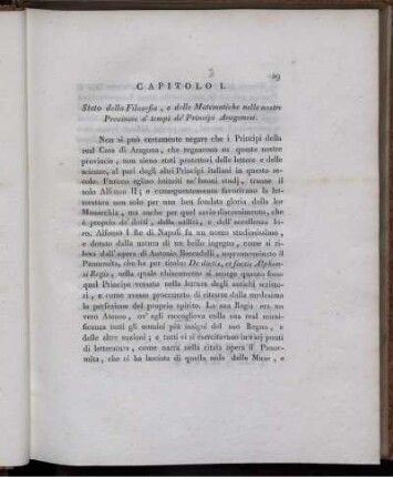 Capitolo I. Stato della Filosofia.
