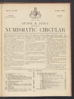 N° 23. October 1894