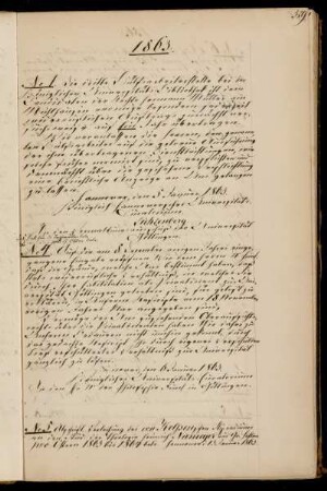 Ernennung des Kandidaten der Rechte Müller zum dritten Hilfsarbeiter der Universitätsbibliothek.