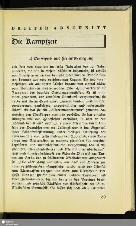 Dritter Abschnitt: Die Kampfzeit