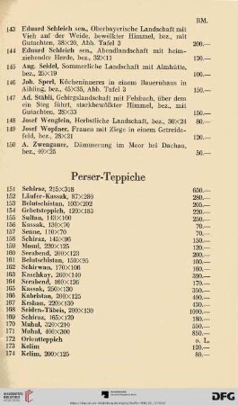 Perser-Teppiche (Nr. 151-174)