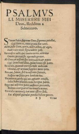 Psalmus LI. Miserere Mei Deus.