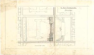 Hildebrand, Adolf von; München; Pinakotheken, Erweiterung - Alte Pinakothek (Lageplan)