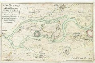 WHK 11 Spanischer Sukzessionskrieg 1701-1713 bis zum Frieden von Rastatt: Plan der Maas-Insel Stevensweert, 1702
