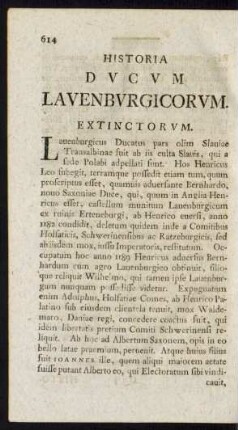 Historia Ducum Lauenburgicorum