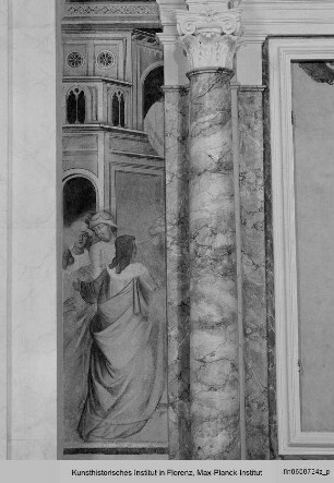 Freskenfragment: Figurengruppe