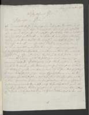 Brief von Heinrich Meyer an Johann Jacob Kohlhaas