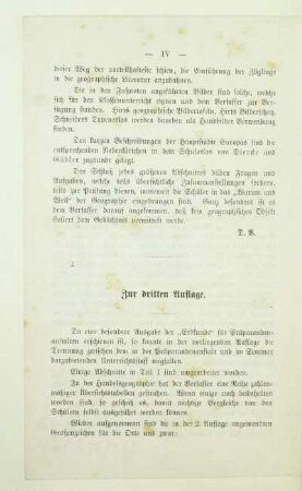 Zur dritten Auflage
