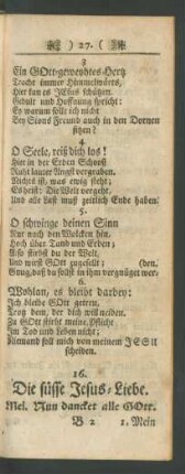 16. Die süsse Jesus-Liebe