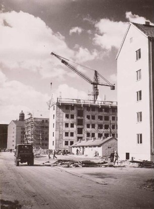 Dresden, Baustelle an der Annenkirche