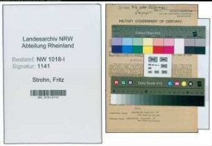 Entnazifizierung Fritz Strohn , geb. 01.10.1877 (Kaufmann)