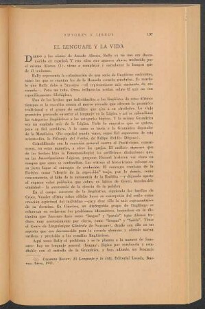 El lenguaje y la vida