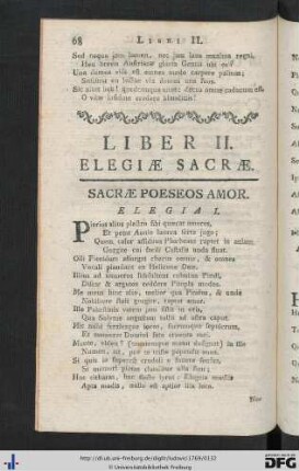 Liber II. Elegiae Sacrae.