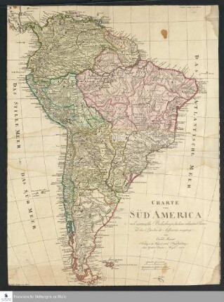 Charte von Süd America