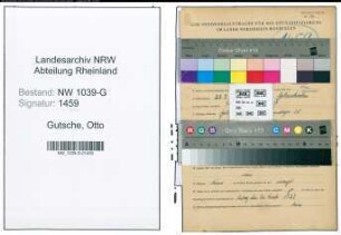 Entnazifizierung Otto Gutsche , geb. 23.07.1904 ()