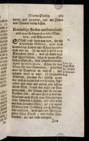 383-393, Dritter Haupt-Spruch. Unmuendige ...