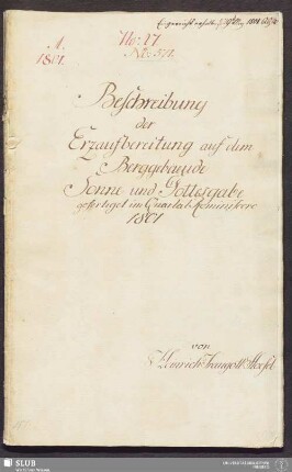 Beschreibung der Erzaufbereitung auf dem Berggebaeude Sonne und Gottesgabe - 17.6464 4.