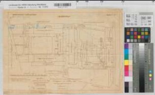 Münster (Münster) Train-Kaserne Lageplan 1926 1 : 1000 32 x 45,5 Pause Finanzbauamt Münster-Ost