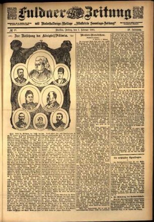 Zweite Ausgabe vom Freitag, den 01. Februar 1901.